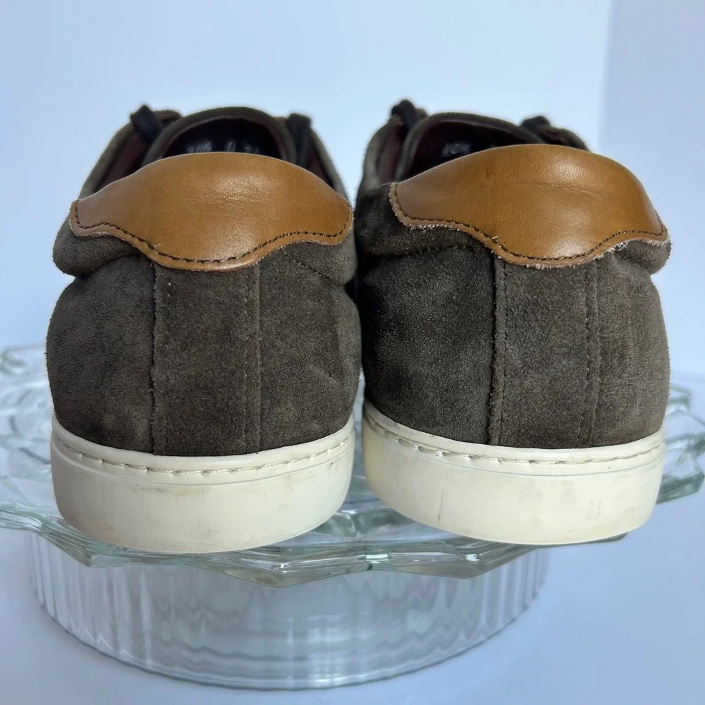Alfredo Edmonds Brown Suede Leather Casual‎ Fashion Sneakers Shoes